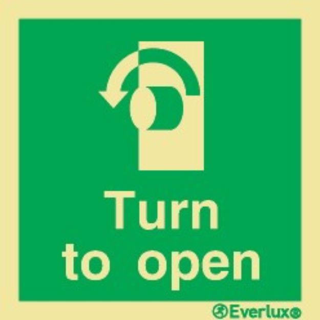 Turn anticlockwise to open